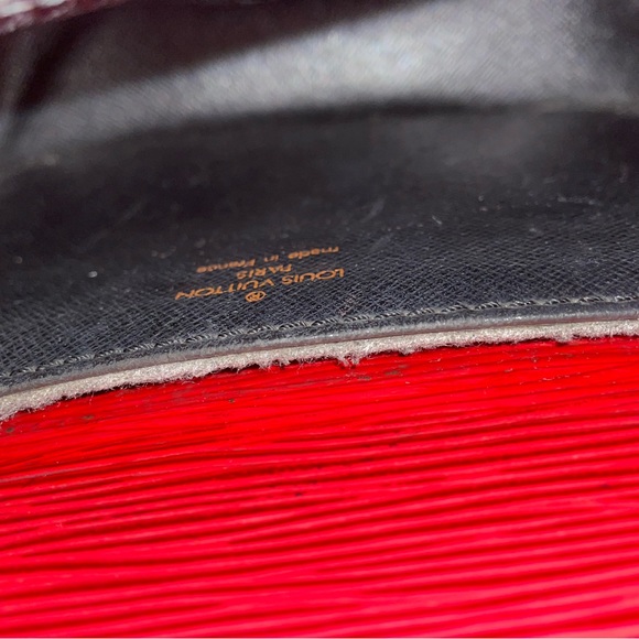 Louis Vuitton Epi Mini Saint-Cloud Castilian Red Shoulder Bag. Vintage Used - Picture 5 of 16